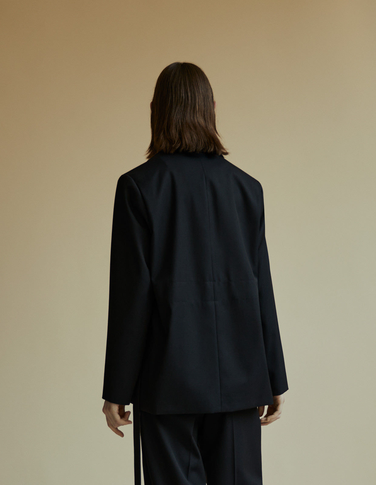Wool Gabardine Shawl Collar Jacket – 分子ラボ|公式 Wool Gabardine Shawl Collar Jacket – 分子ラボ|公式
